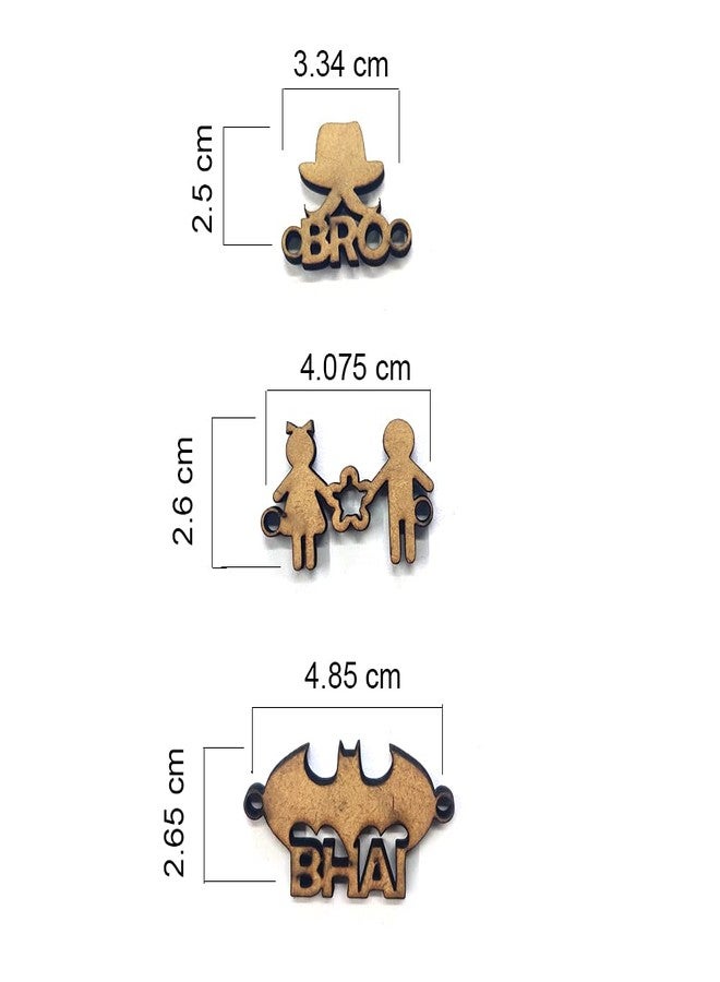 Penkraft Raksha Bandhan MDF Rakhi Making DIY kit Combo -1 Free Video Tutorial - Image 4
